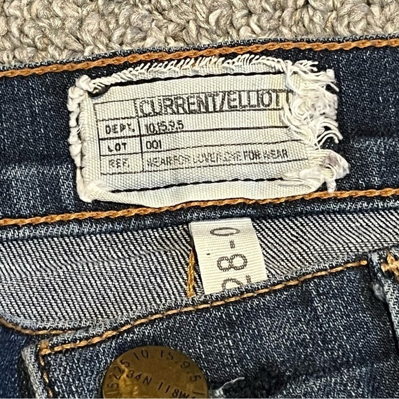 Current/Elliott Jeans Womens 28 Blue The Stiletto Townie Skinny Jeans Stretch - Picture 3 of 9